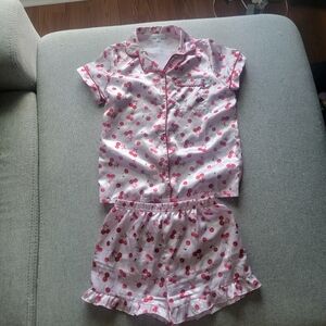Cherry Print Kids Pajama Set